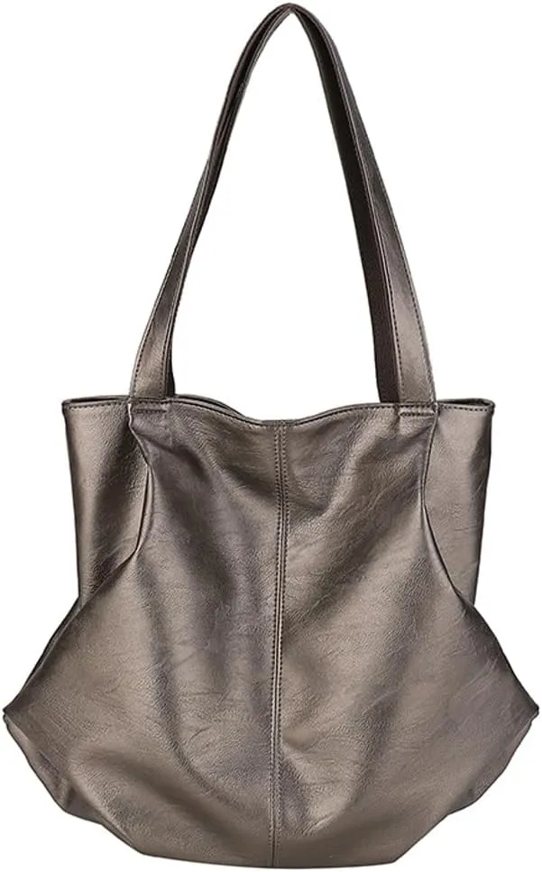 Soft Leather Tote Bag Large Capacity Work Hobo Pu Leather Shoulder Handbag Big Travel Shopping Work Bag