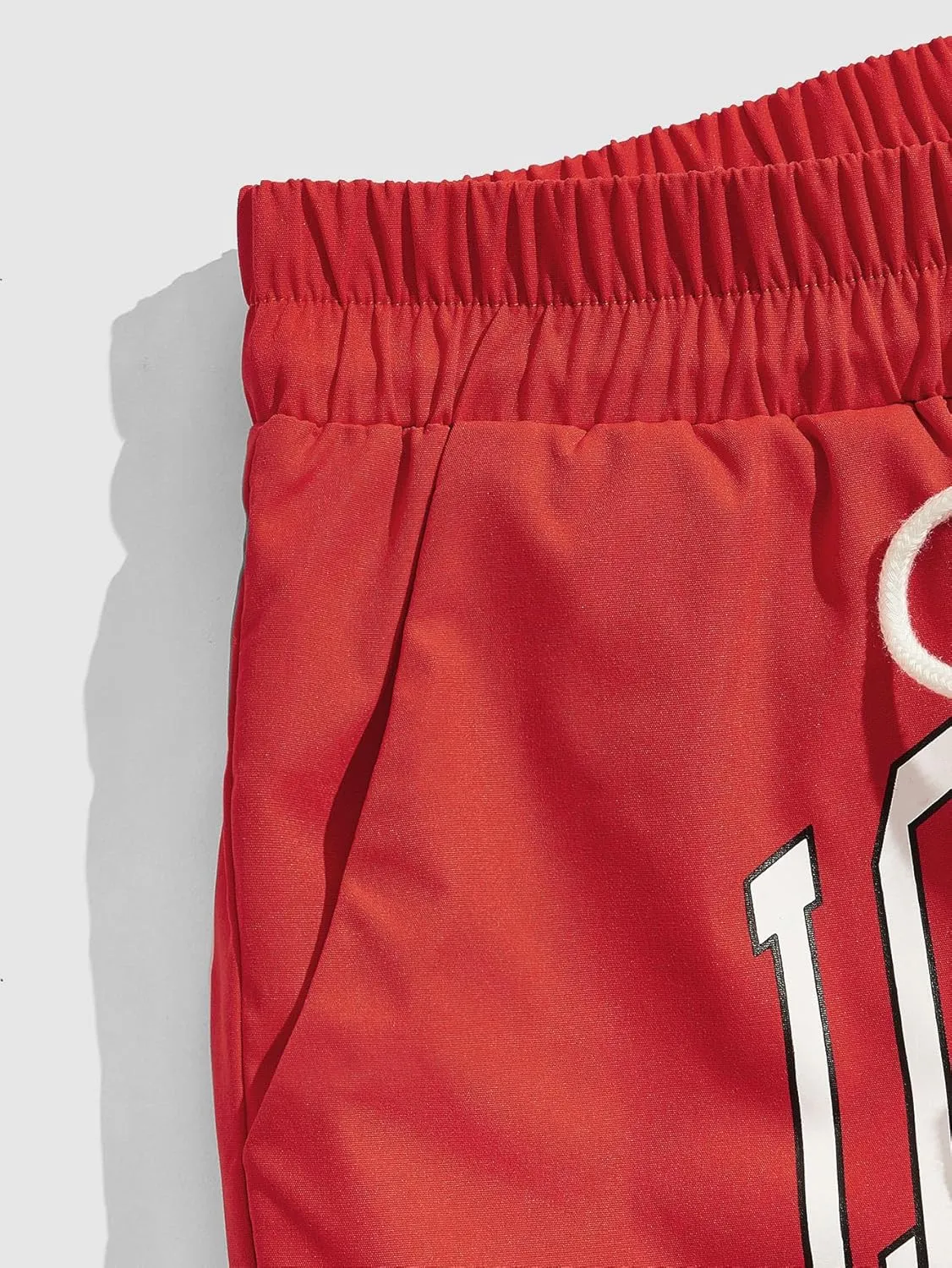 SOLY HUX Men's Drawstring Waist Athletic Shorts Workout Basketball Shorts Summer Printed Track Shorts