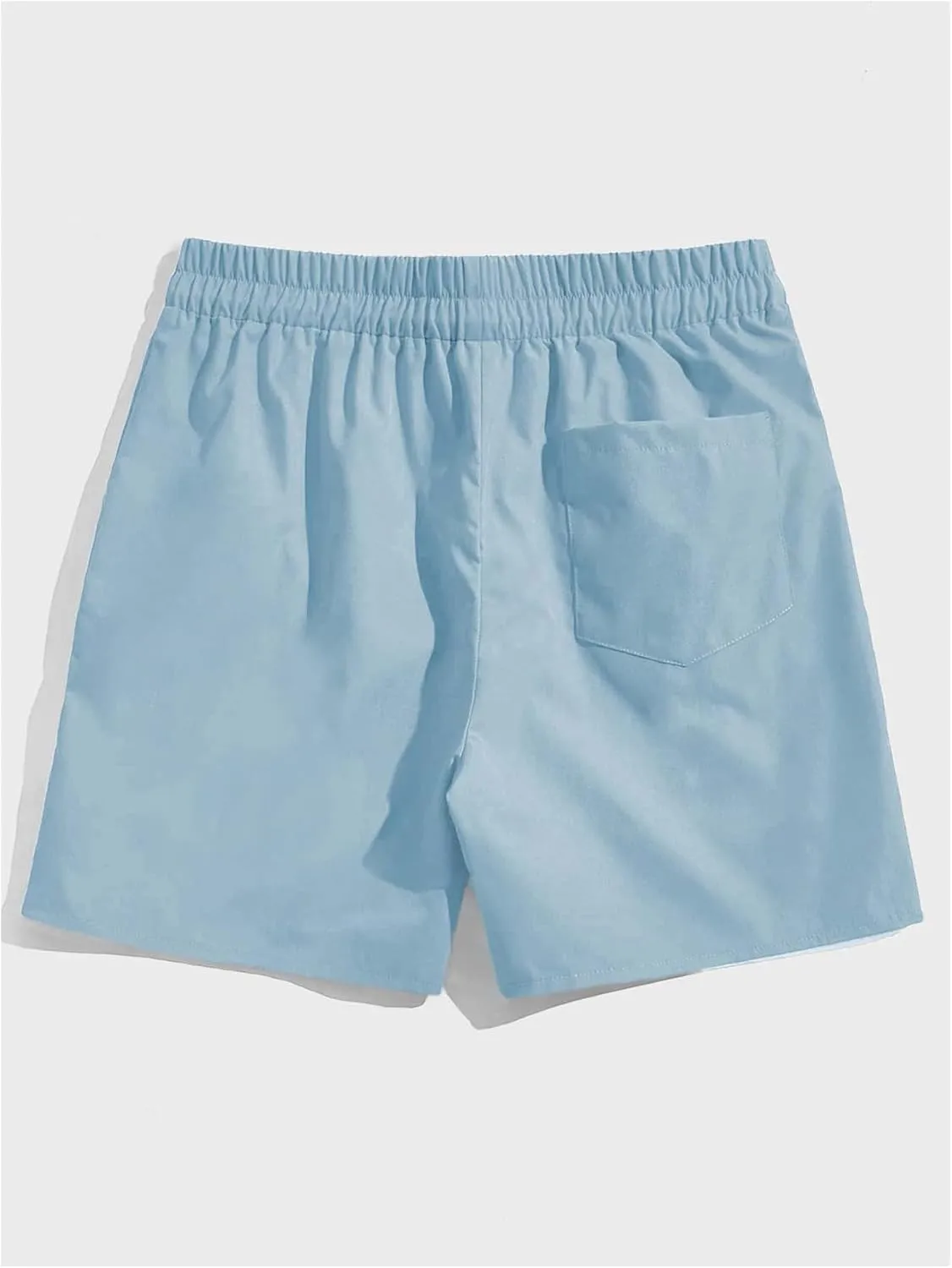 SOLY HUX Men's Drawstring Waist Athletic Shorts Workout Basketball Shorts Summer Printed Track Shorts