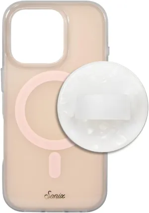 Sonix Case   Magnetic Silicone Phone Ring Loop Holder (Pearl Tort) for MagSafe iPhone 16 Pro | Jelly Apricot