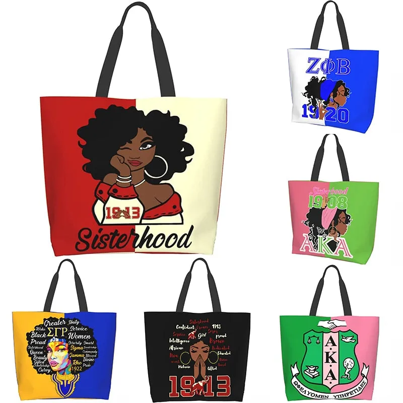 Sorority Tote Bag Aesthetic Vintage