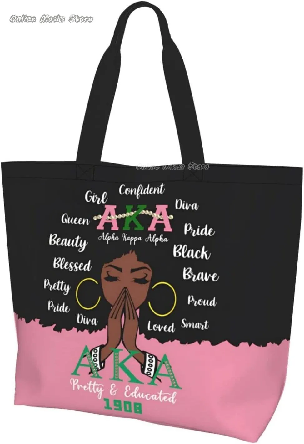 Sorority Tote Bag Aesthetic Vintage