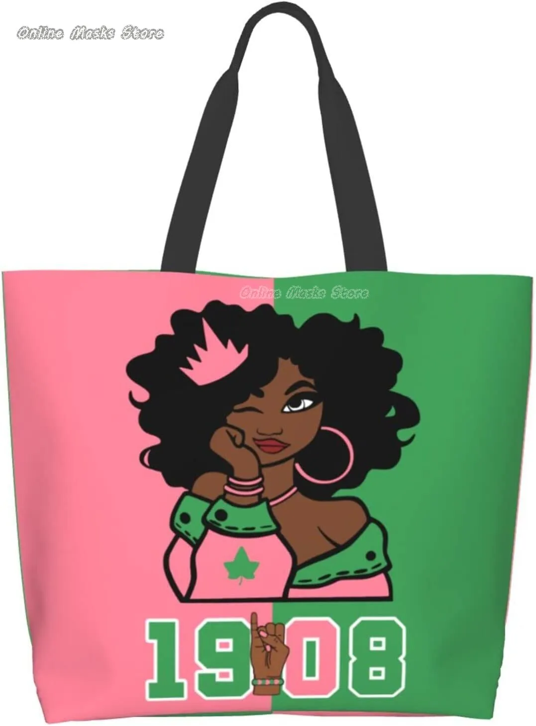 Sorority Tote Bag Aesthetic Vintage