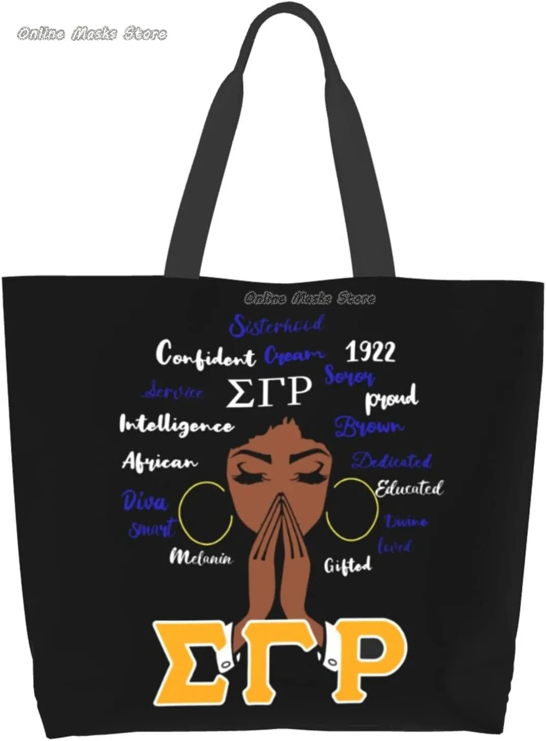 Sorority Tote Bag Aesthetic Vintage