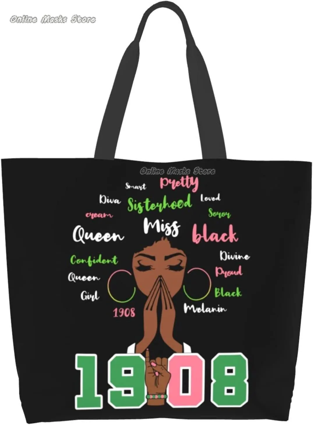 Sorority Tote Bag Aesthetic Vintage
