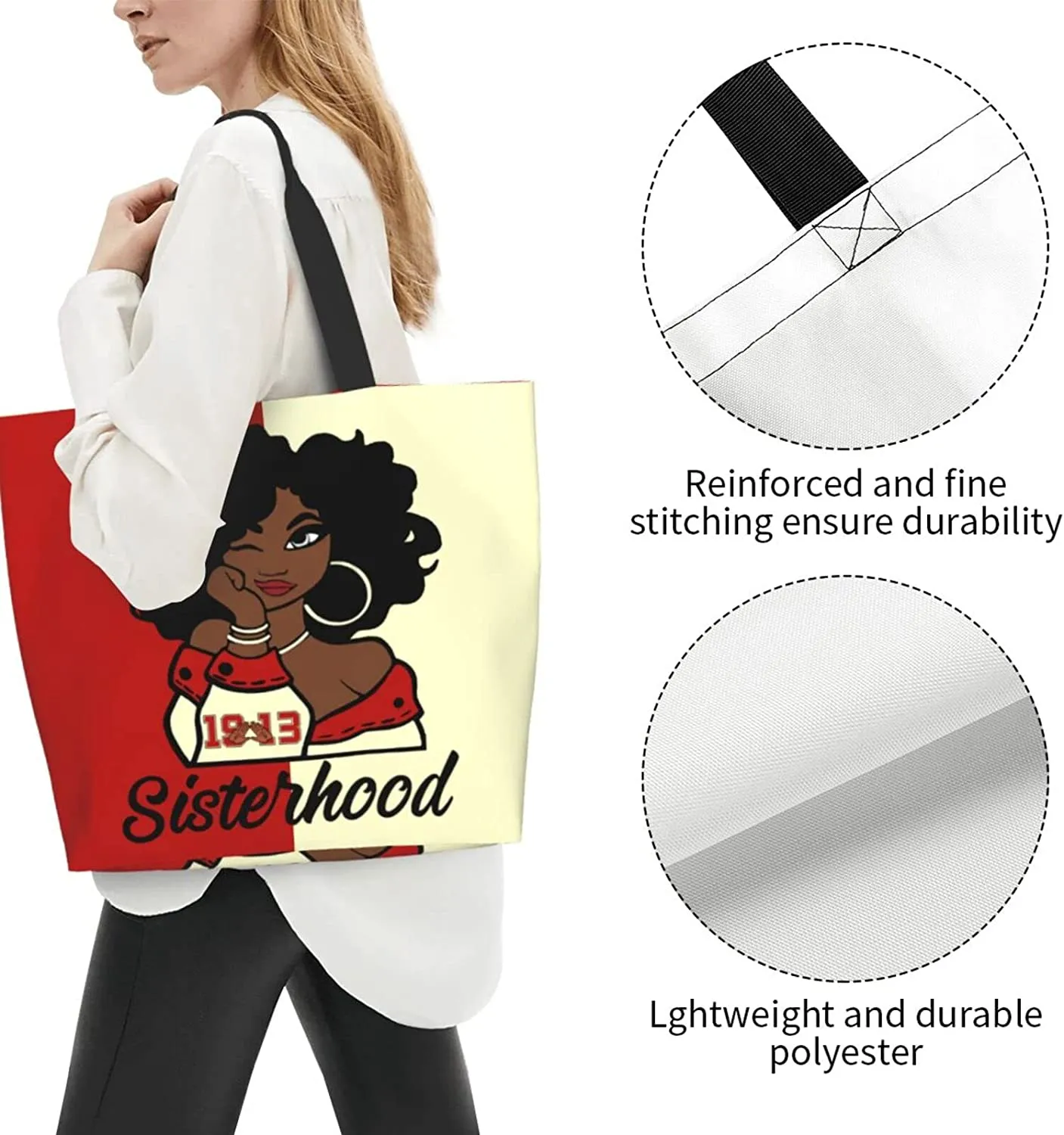 Sorority Tote Bag Aesthetic Vintage
