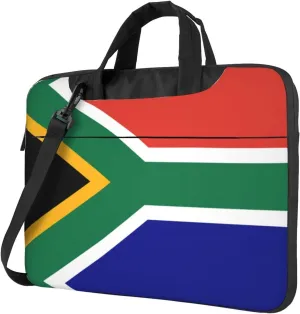 South African flag Print Work Laptop Bag Stylish and Protective Laptop Case Briefcase for Men Women Office
