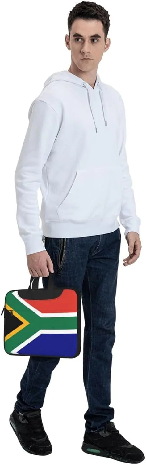 South African flag Print Work Laptop Bag Stylish and Protective Laptop Case Briefcase for Men Women Office