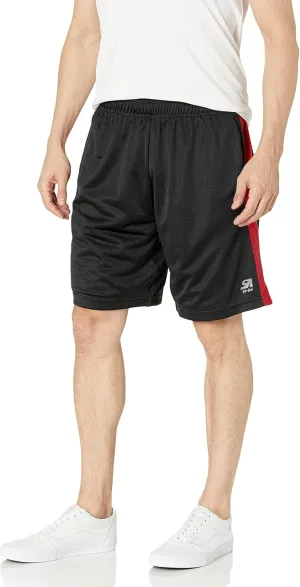 Southpole Men's Athletic Gym Mesh Shorts with Pockets, Lightweight, Quick Dry, Breathable