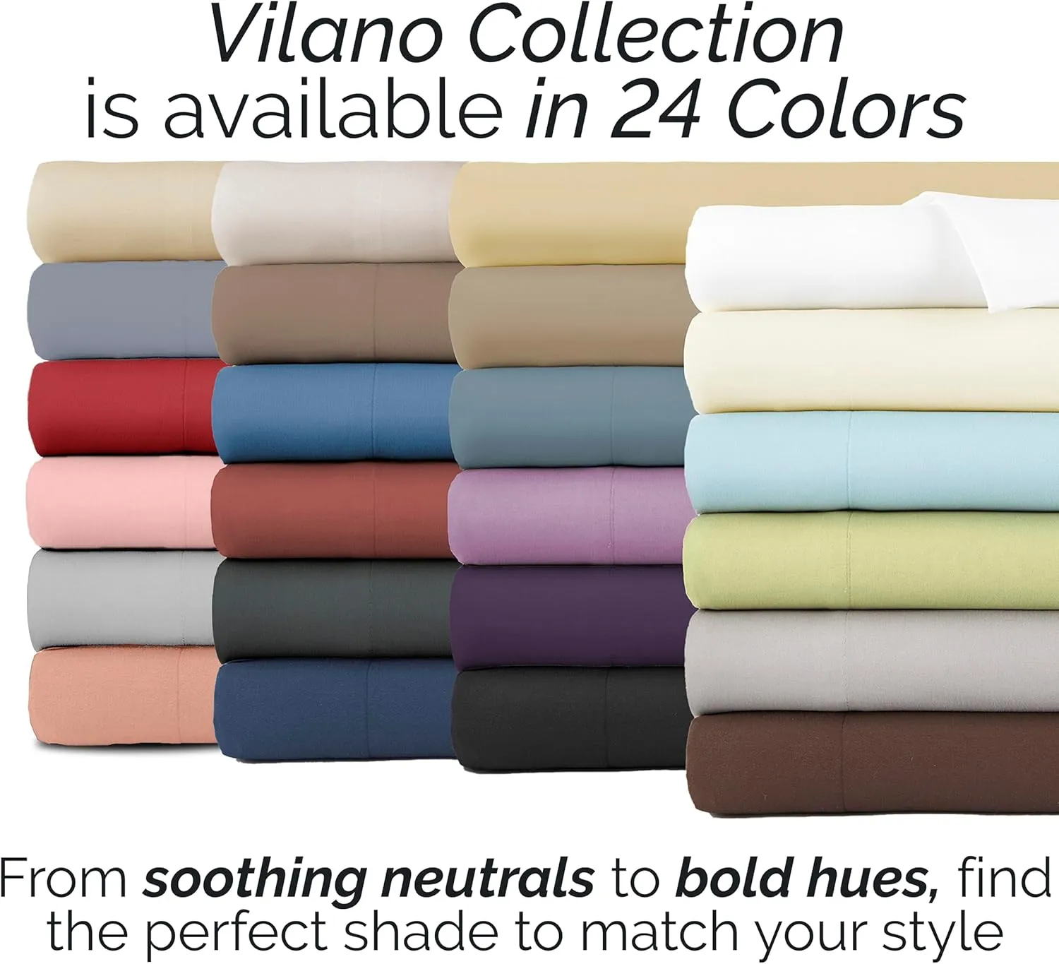 Southshore Fine Living, Inc. 7-Piece Split King Sheets Sets for Adjustable Bed, 21-Inch Extra Deep Pocket King Sheets, Deep Pocket Fitted Sheet, Flat Sheet, Beige Pillow Cases, Tan Bedding, Soft Sand