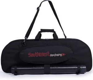 Southwest Archery Universal Takedown Recurve Bow Case | Fully padded foam case includes adjustable Arrow Tube and Large Outside Pocket for Accessories - Perfect for travel