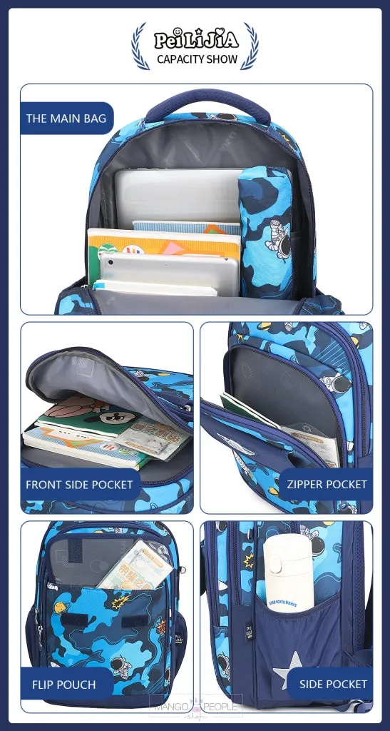 Space Print Backpack For School And College Kids