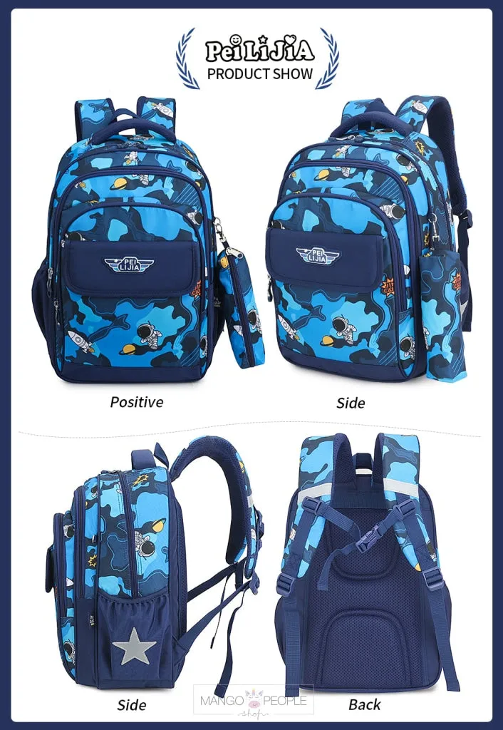 Space Print Backpack For School And College Kids