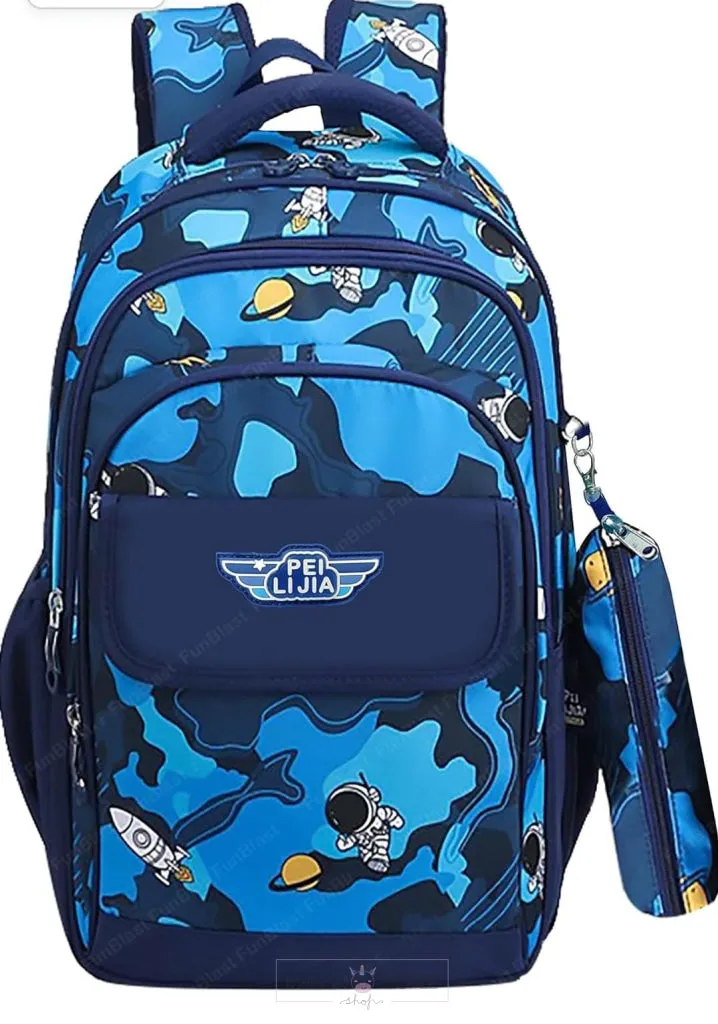Space Print Backpack For School And College Kids