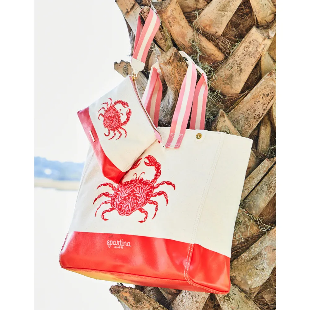 Spartina Beach Tote - Red Crab