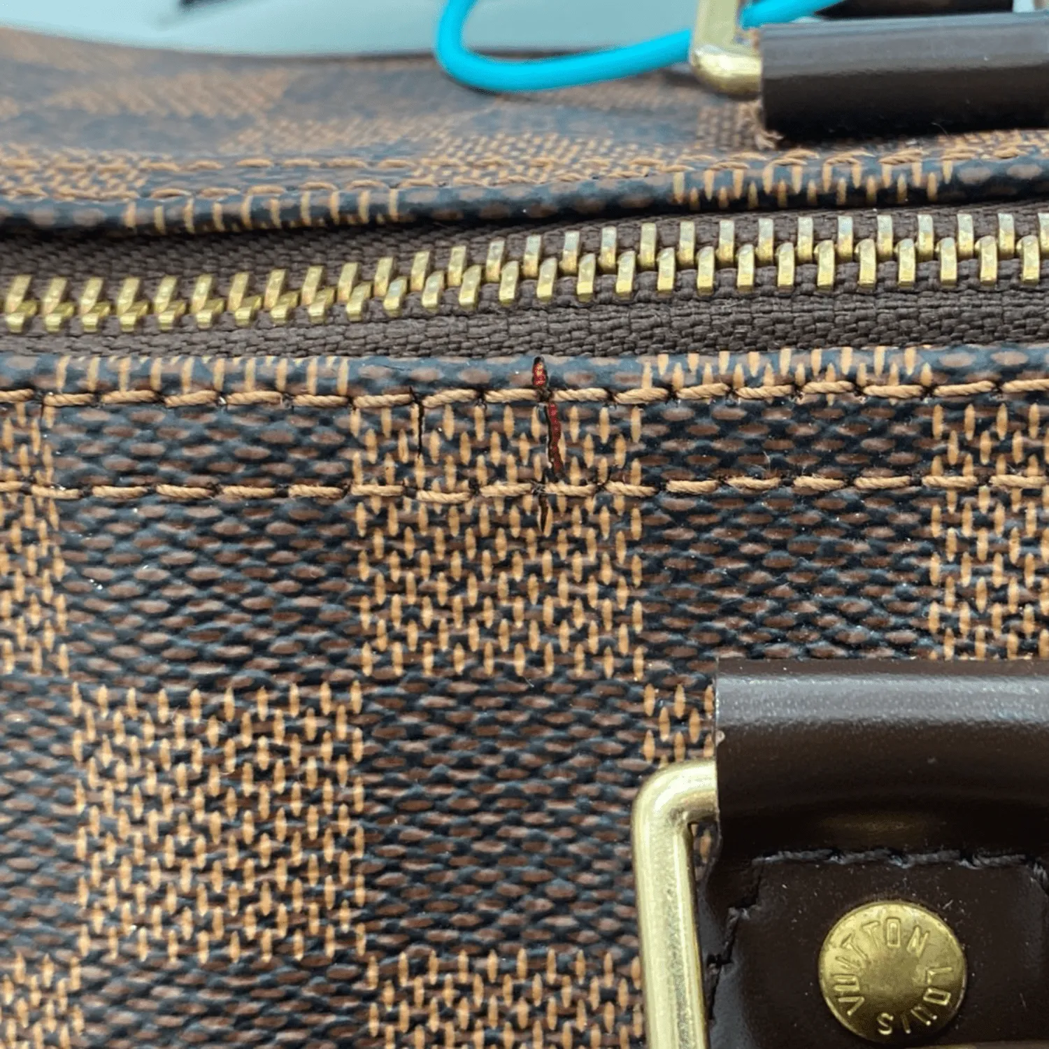 Speedy VUITTON LOUIS Ebene Connected Brown Big savings 30 Damier Bag Satchel