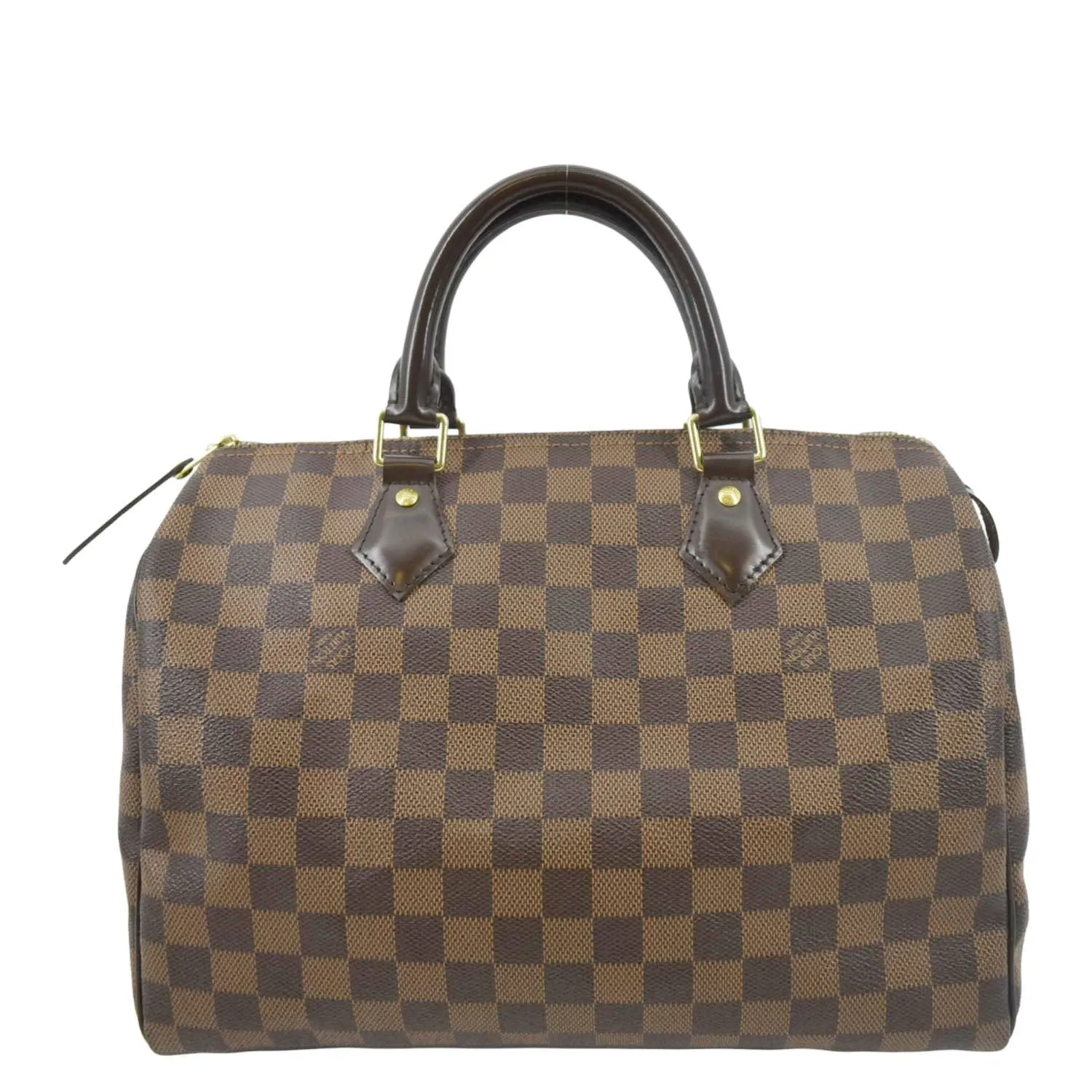 Speedy VUITTON LOUIS Ebene Connected Brown Big savings 30 Damier Bag Satchel