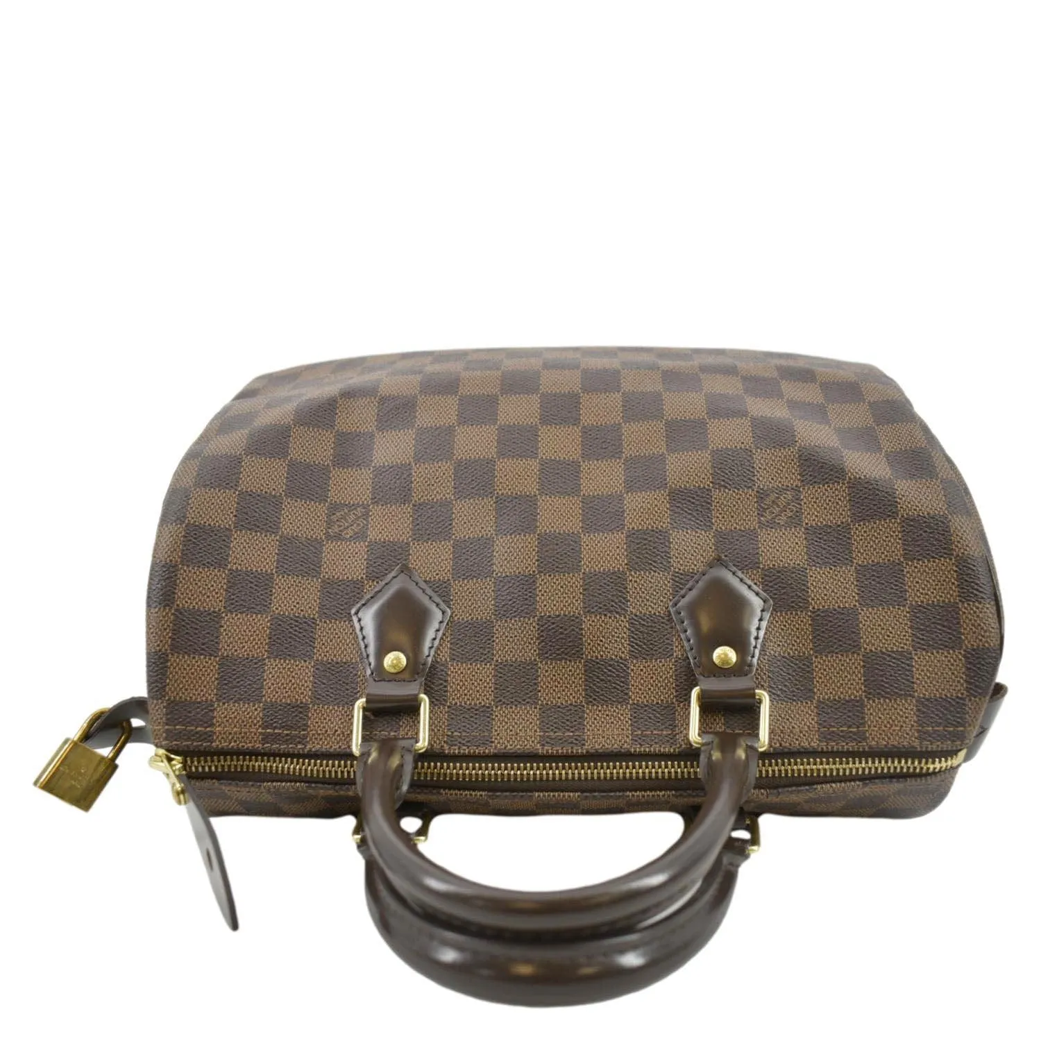 Speedy VUITTON LOUIS Ebene Connected Brown Big savings 30 Damier Bag Satchel