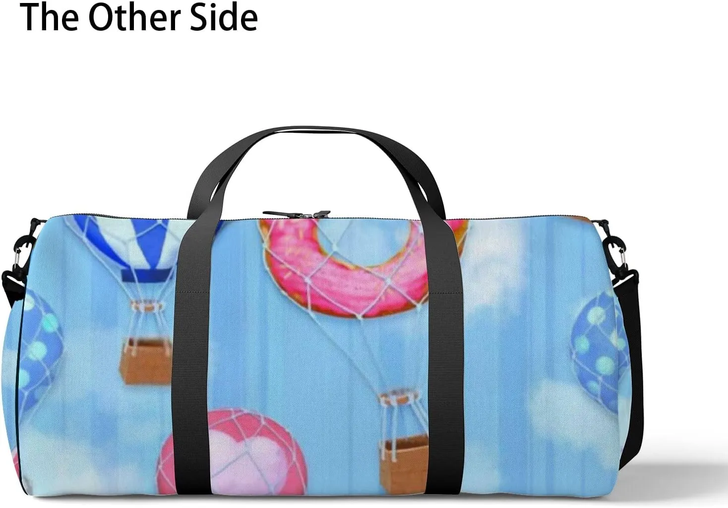 Sports Gym Bag for Women and Men Waterproof Bright Colourful Starry Sky Blue Duffel Bag Lightweight Carryon Traveling Boarding Gripsack