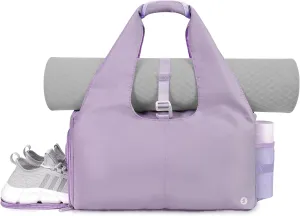 sportsnew Yoga Gym Bags for Women with Shoes Compartment & Wet Dry Storage Pockets & Adjustable Yoga Mat Holder, Patent Pending