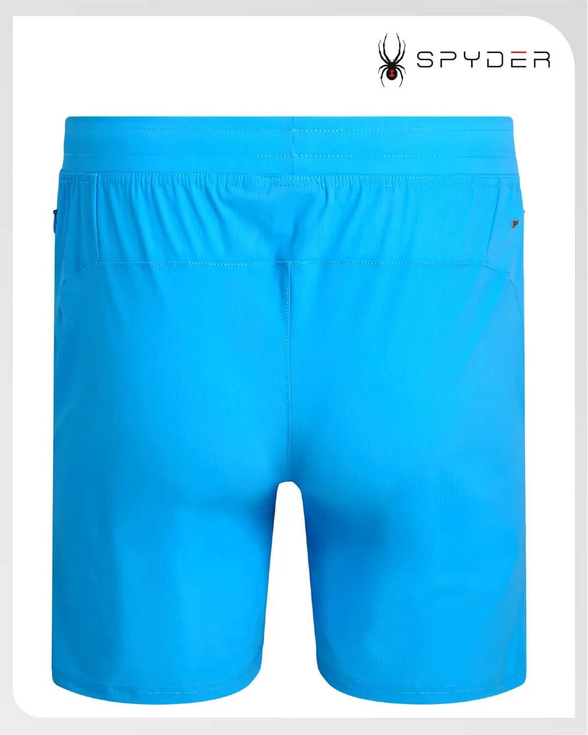 Spyder Men's Gym Shorts - Nylon Stretch 7'' Knit Active Workout Shorts with Zipper Pockets for Running, Hiking (Sizes: S-XL)