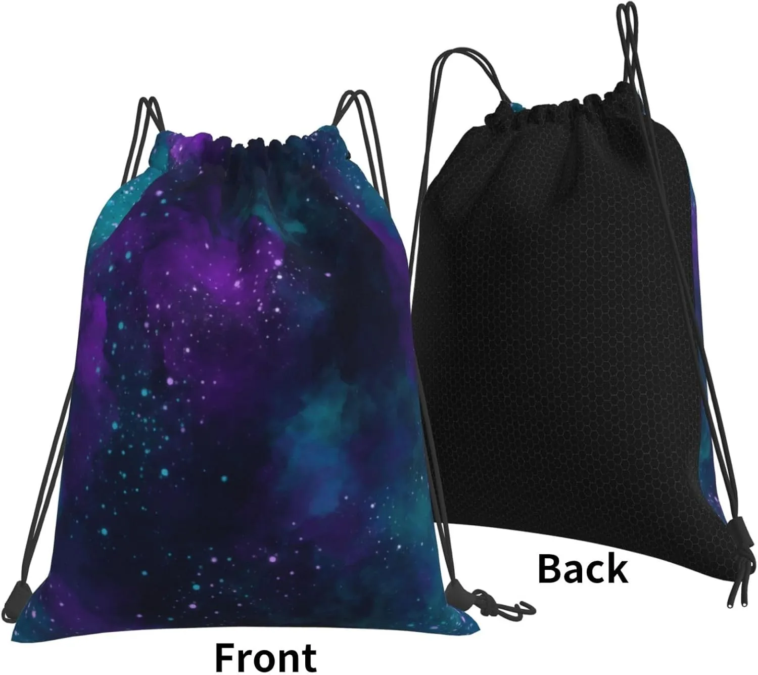 star galaxy universe Drawstring Gym Bags Sport String Bag Backpack for Hiking Yoga Travel 14 x 16 Inch