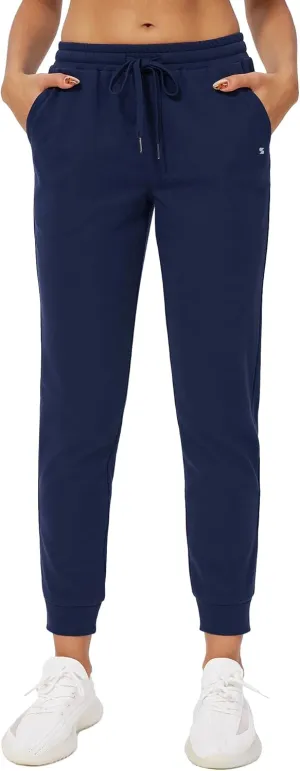 Stelle Womens High Waist Drawstring Jogger Athletic Lounge Sweatpants with Pockets