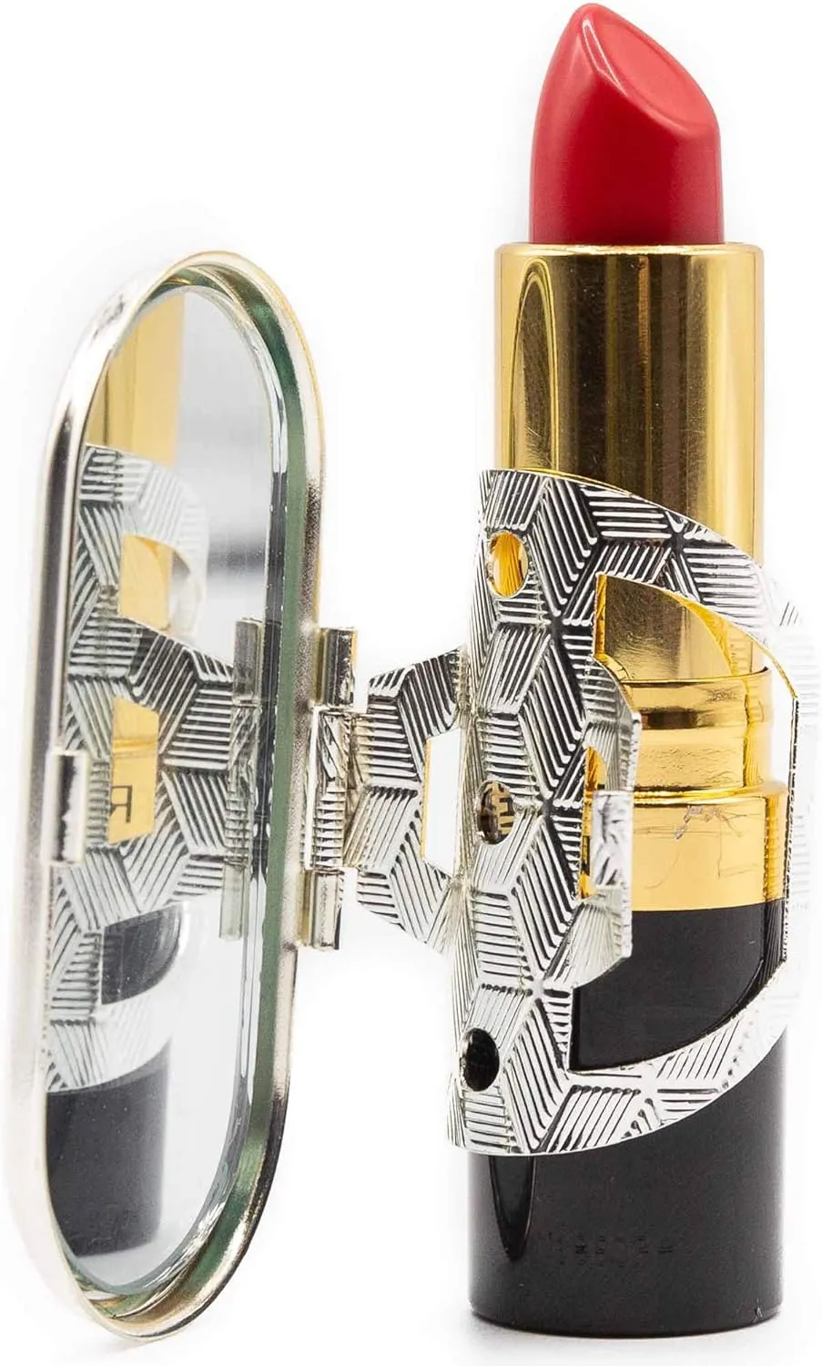 Stephanie Imports Set of 2 Clip-On Round Lipstick Mirrors (Retro Squares)