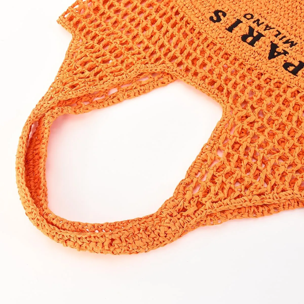 Straw Mesh Tote Bag for Women 2023 New Mesh Hollow Woven Beach Bag Large Travel Shoulder Handbags Hobo Bag
