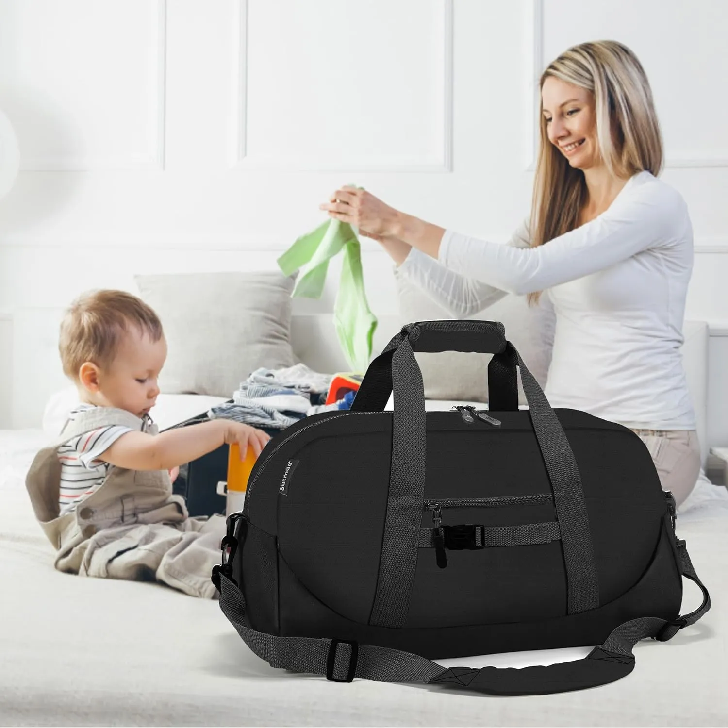 Stumdo Kids Overnighter Duffel Bags for kids, Carry-On Size & Ideal for School Practice or Overnight Travel Weekender Tote for Travel Gym Sport bag for Boys & Girls (11-hei)