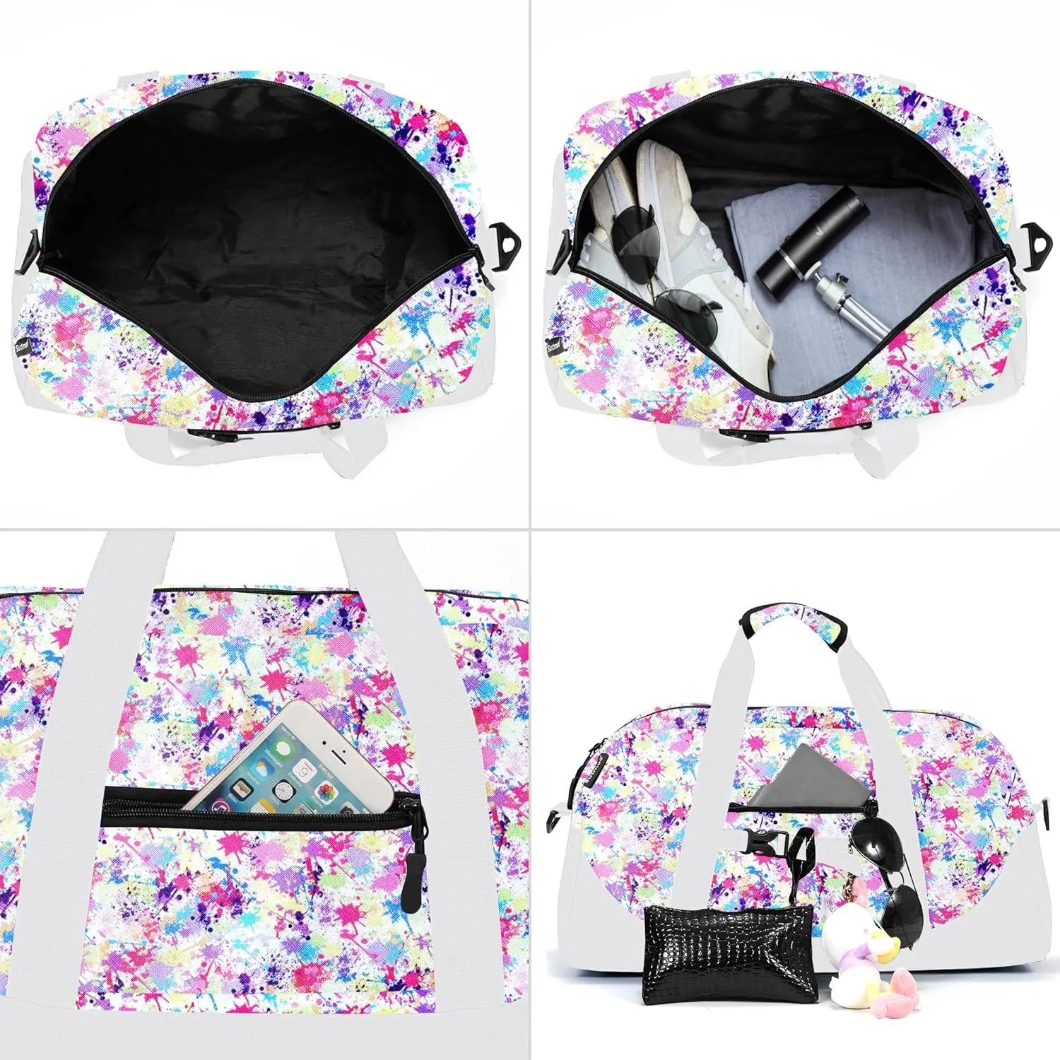 Stumdo Kids Overnighter Duffel Bags for kids, Carry-On Size & Ideal for School Practice or Overnight Travel Weekender Tote for Travel Gym Sport bag for Boys & Girls (11chua)