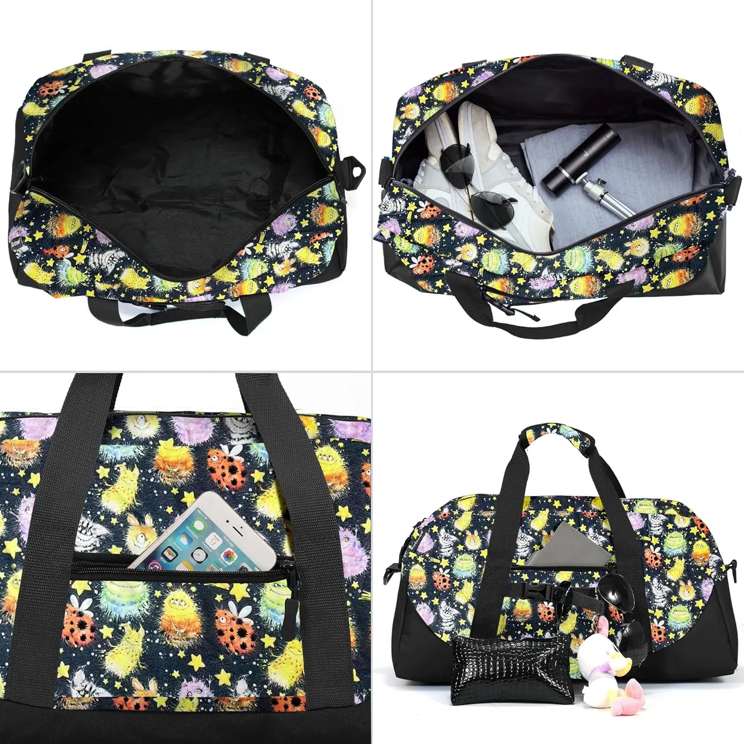 Stumdo Kids Overnighter Duffel Bags for kids, Carry-On Size & Ideal for School Practice or Overnight Travel Weekender Tote for Travel Gym Sport bag for Boys & Girls (11gshou)