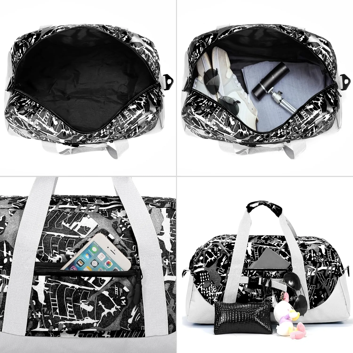 Stumdo Kids Overnighter Duffel Bags for kids, Carry-On Size & Ideal for School Practice or Overnight Travel Weekender Tote for Travel Gym Sport bag for Boys & Girls (11tybaibai)