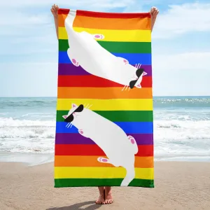 Summer Cat 'Rainbow' Versatile Lightweight Towel