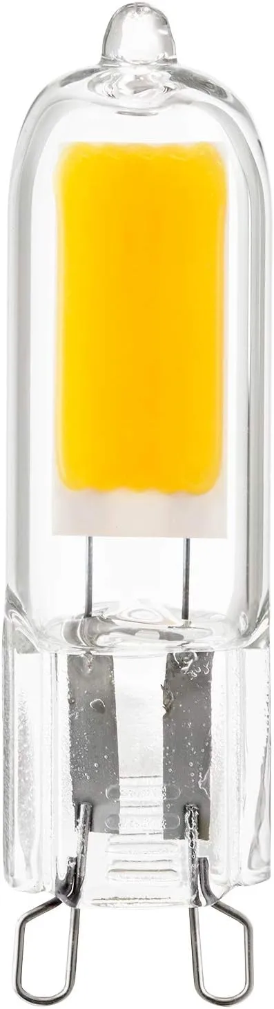 Sunlite LED G9 Bi-Pin Base Light Bulb, 2 Watt (25W Halogen Equivalent), 200 Lumen, Non-Dimmable, 5000K Daylight, 6 Pack