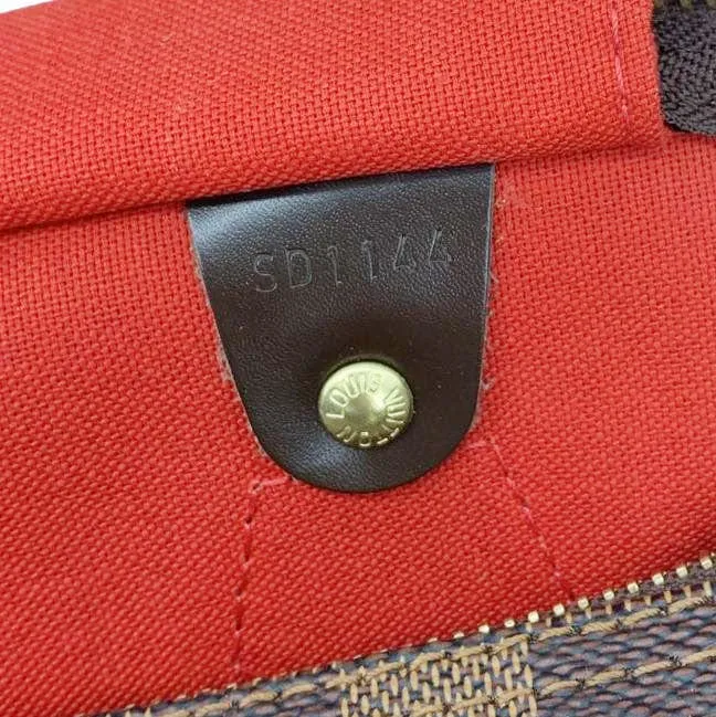 Superior Speedy Bag 30 Big-value deals LOUIS Satchel Brown VUITTON Damier Ebene