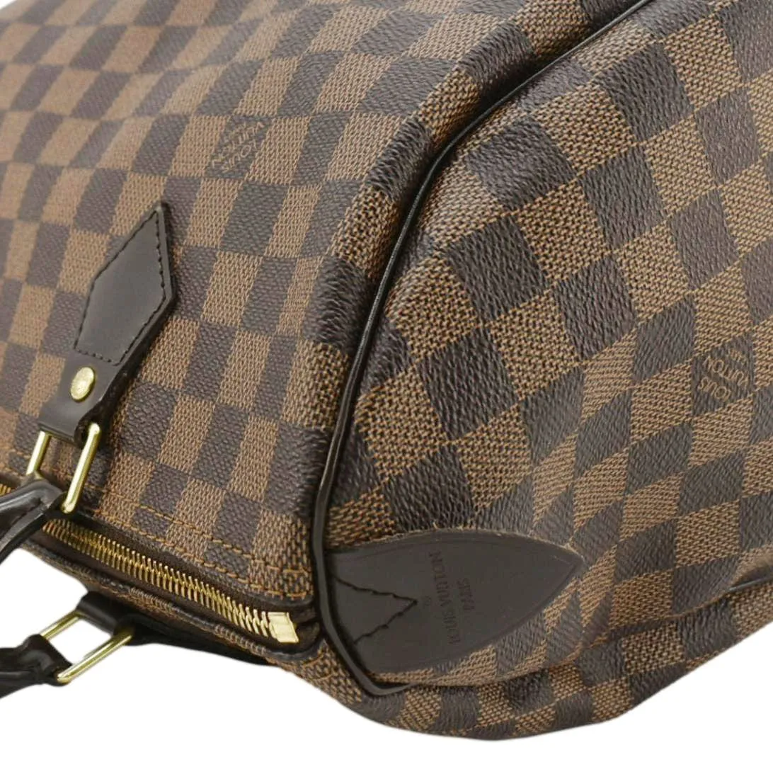 Superior Speedy Bag 30 Big-value deals LOUIS Satchel Brown VUITTON Damier Ebene
