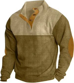 Sweatshirts Men Vintage Cotton Loose Fit Long Sleeve Shirts for Men Work 2024 Fall Stylish Hiking Outdoor Pullover