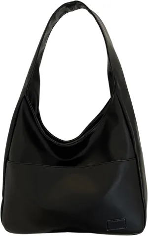 SweatyRocks Women's PU Leather Shoulder Bags Large Capacity Top Handle Travel Shopping Handbag
