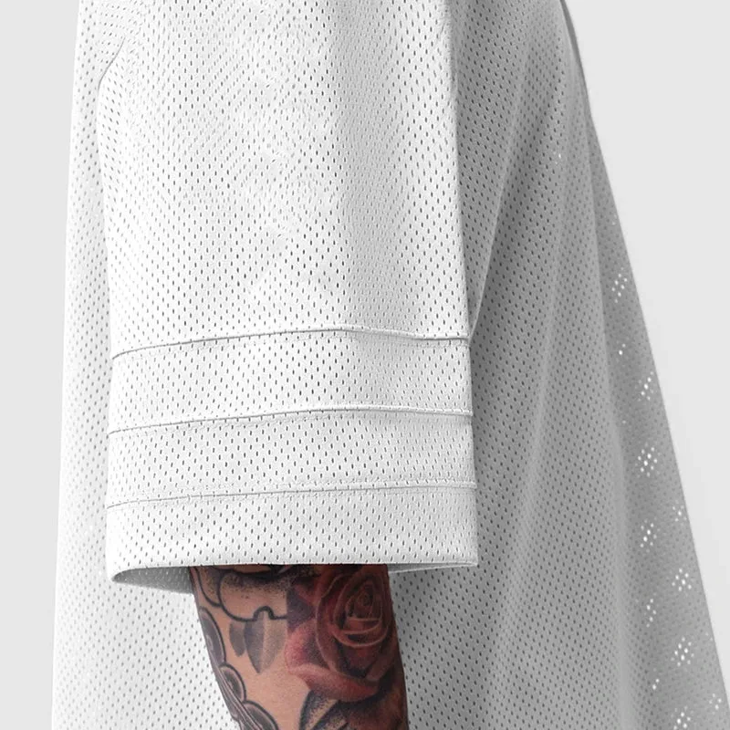 SYLVAN OVERSIZED V-NECK MESH TEE