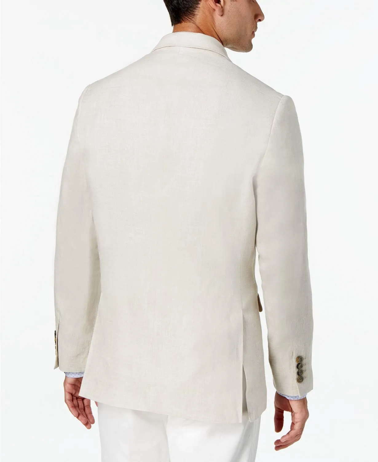 Tasso Elba Mens Big & Tall Linen Slub Sportcoat