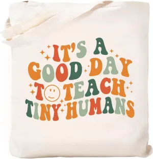 Teacher Appreciation Gifts School Canvas Tote Bags Aesthetic Travel Beach Bag Summer Reusable Grocery Shopping Bag