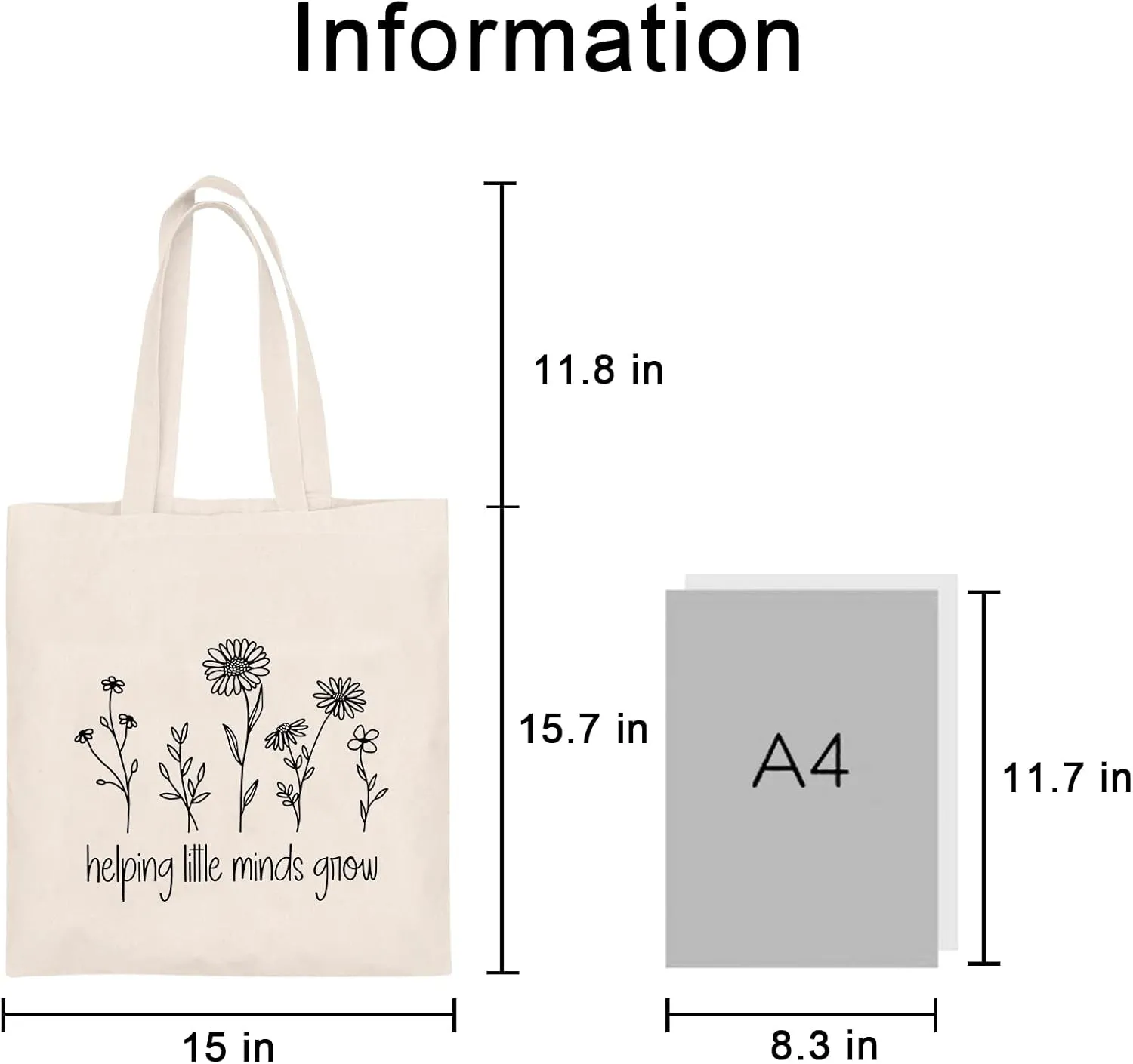 Teacher Appreciation Gifts School Canvas Tote Bags Aesthetic Travel Beach Bag Summer Reusable Grocery Shopping Bag