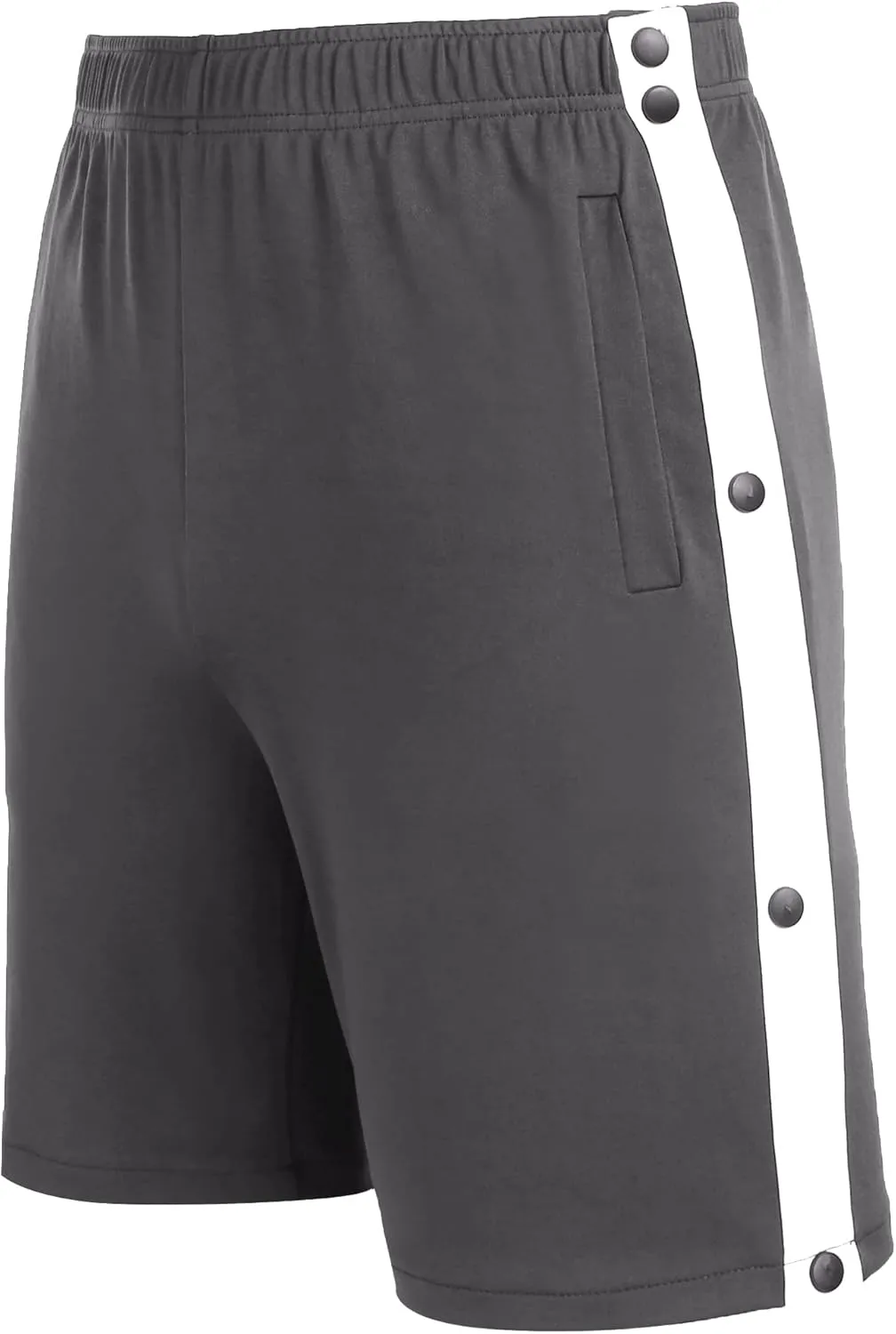 Tear Away Shorts for Men Post Surgery Adaptive Clothing Wide Leg Snap Loose Fit Shorts