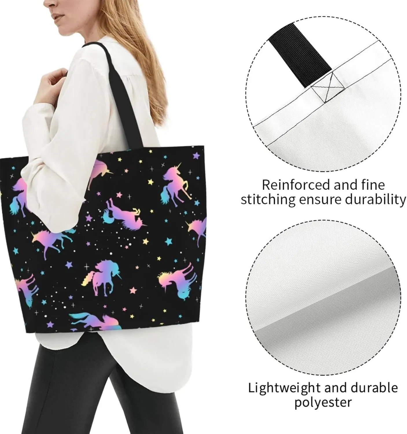 Thanksgiving Turkey Tote Bag Casual Portable Shoulder Bags Reusable Handbag For Women Travel Shopping
