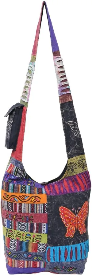 THE COLLECTION ROYAL Hobo Crossbody Bags for Women, Boho Purse, Boho Bag | Hippie Bag, Indie Tote Bag, Cloth Purse for Women