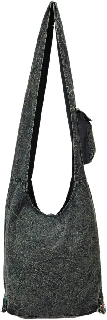 THE COLLECTION ROYAL Hobo Crossbody Bags for Women, Boho Purse, Boho Bag | Hippie Bag, Indie Tote Bag, Cloth Purse for Women