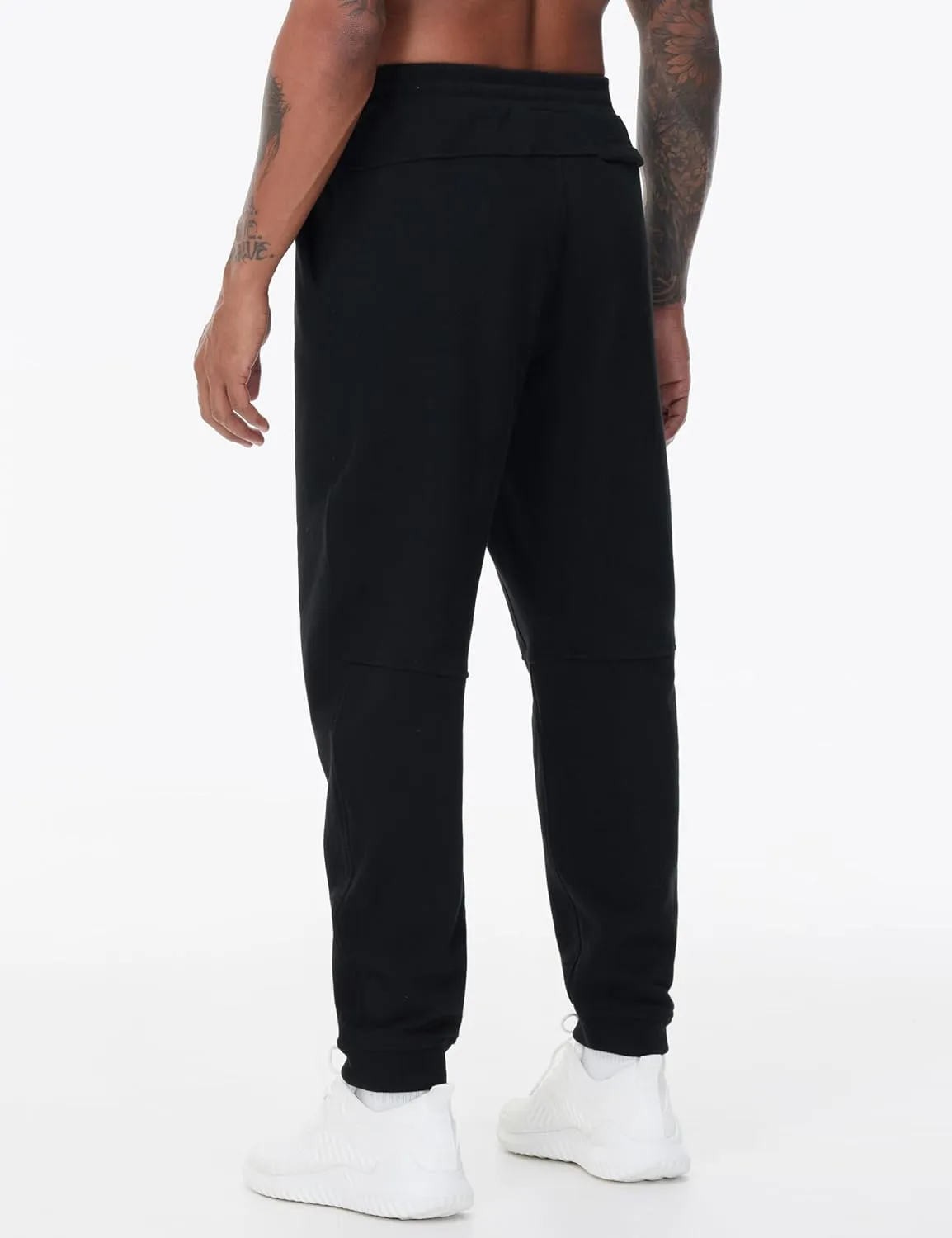 THE GYM PEOPLE Men's Fleece Workout Sweatpants Drawstring Tapered Running Lounge Jogger Pants with Pockets