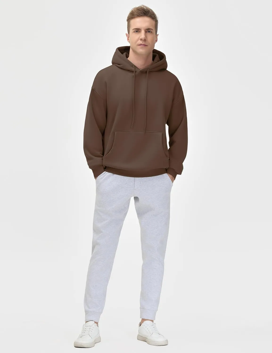 THE GYM PEOPLE Men's Loose Fit Pullover Hoodie Soft Lightweight Hooded Sweatshirt with Pockets