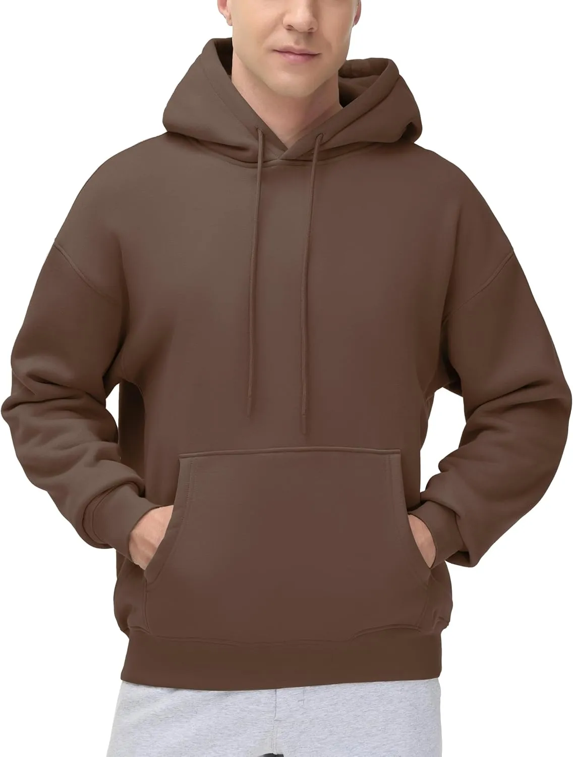 THE GYM PEOPLE Men's Loose Fit Pullover Hoodie Soft Lightweight Hooded Sweatshirt with Pockets
